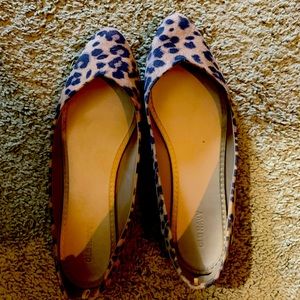 Leopard print flats